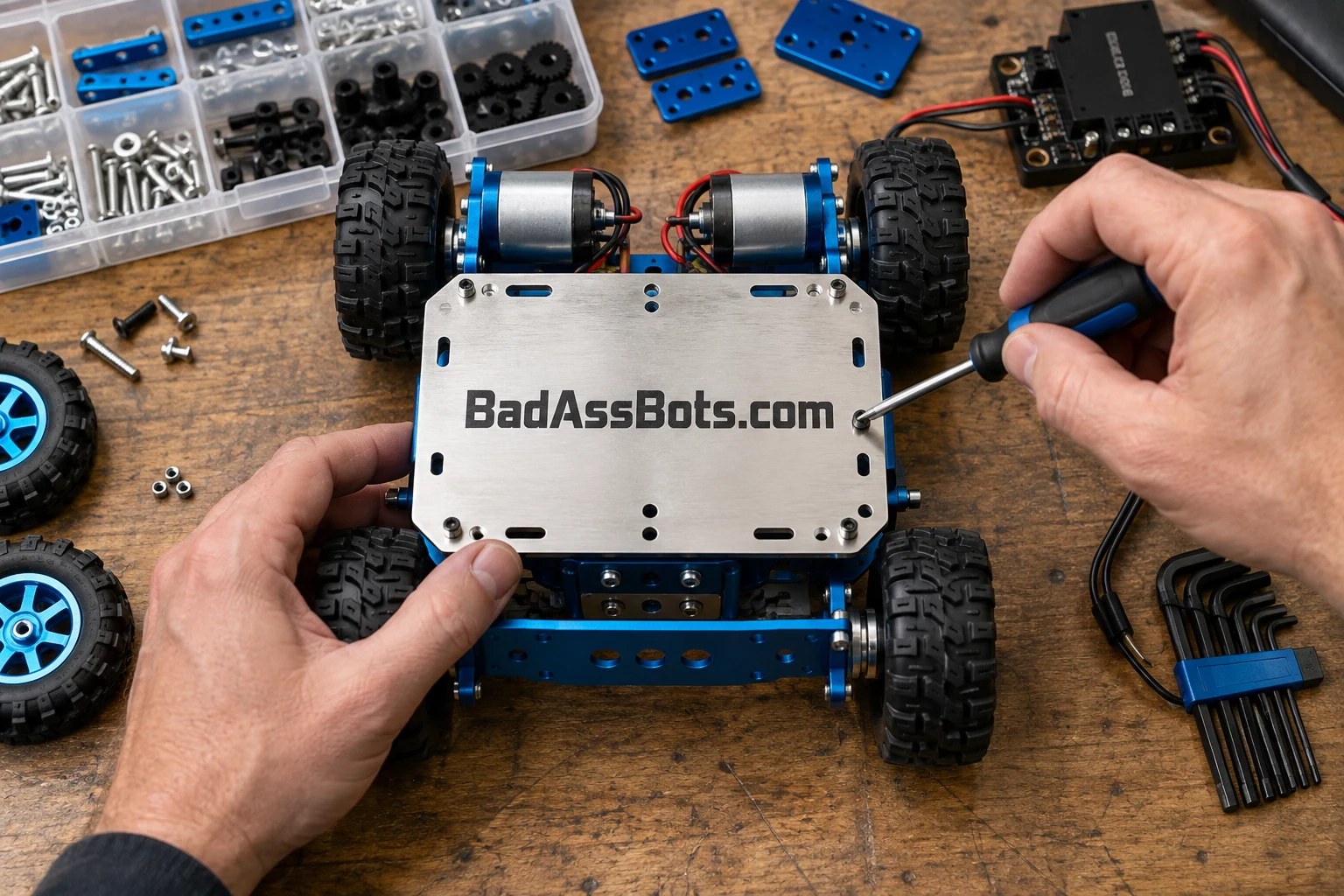 A robotics brand for hands-on builders, BadAssBots.com