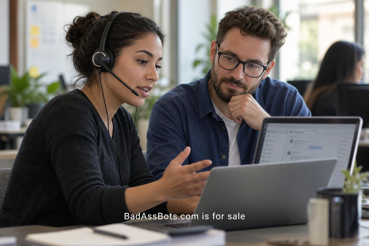 Give your bot a useful human handoff; BadAssBots.com is for sale